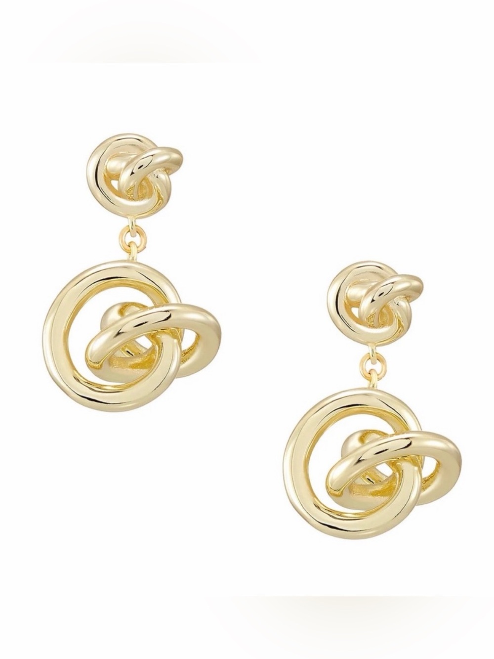 Kendra Scott Gold Presleigh Love Knot Drop Earrings